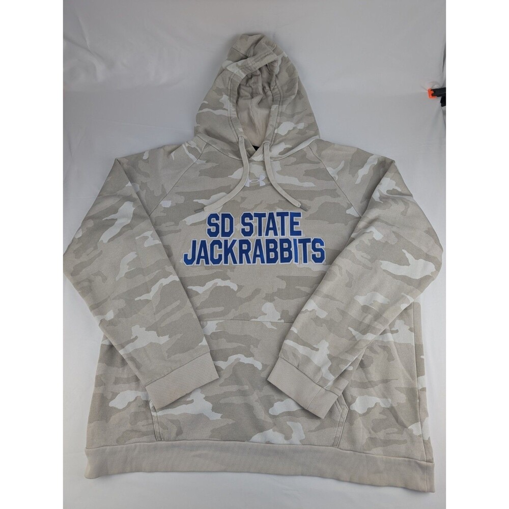 Men's XL South Dakota State Jackrabbits SDSU Hoodie Sweater Camo UA Sweatshirt